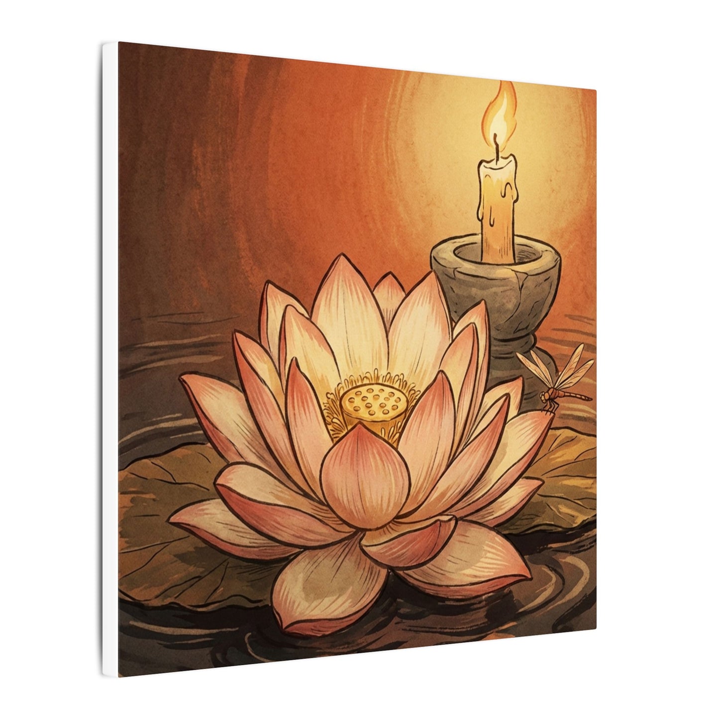 Fukinsei Dried Flowers Canvas Art - Japandi Texture