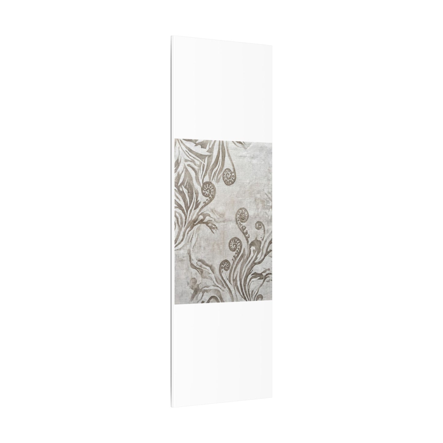 Japandi Fern Unfurling in Overcast | Japanese Pattern Canvas Art