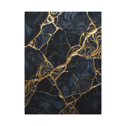 Kintsugi Gold Vein Canvas Art