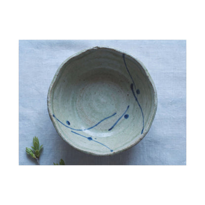 Spring Ceramic Bowl Minimal Line Canvas Art | Warm Decor