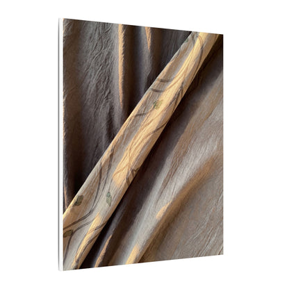 Warm Silk Drape Canvas Art - Japanese Pattern Japandi