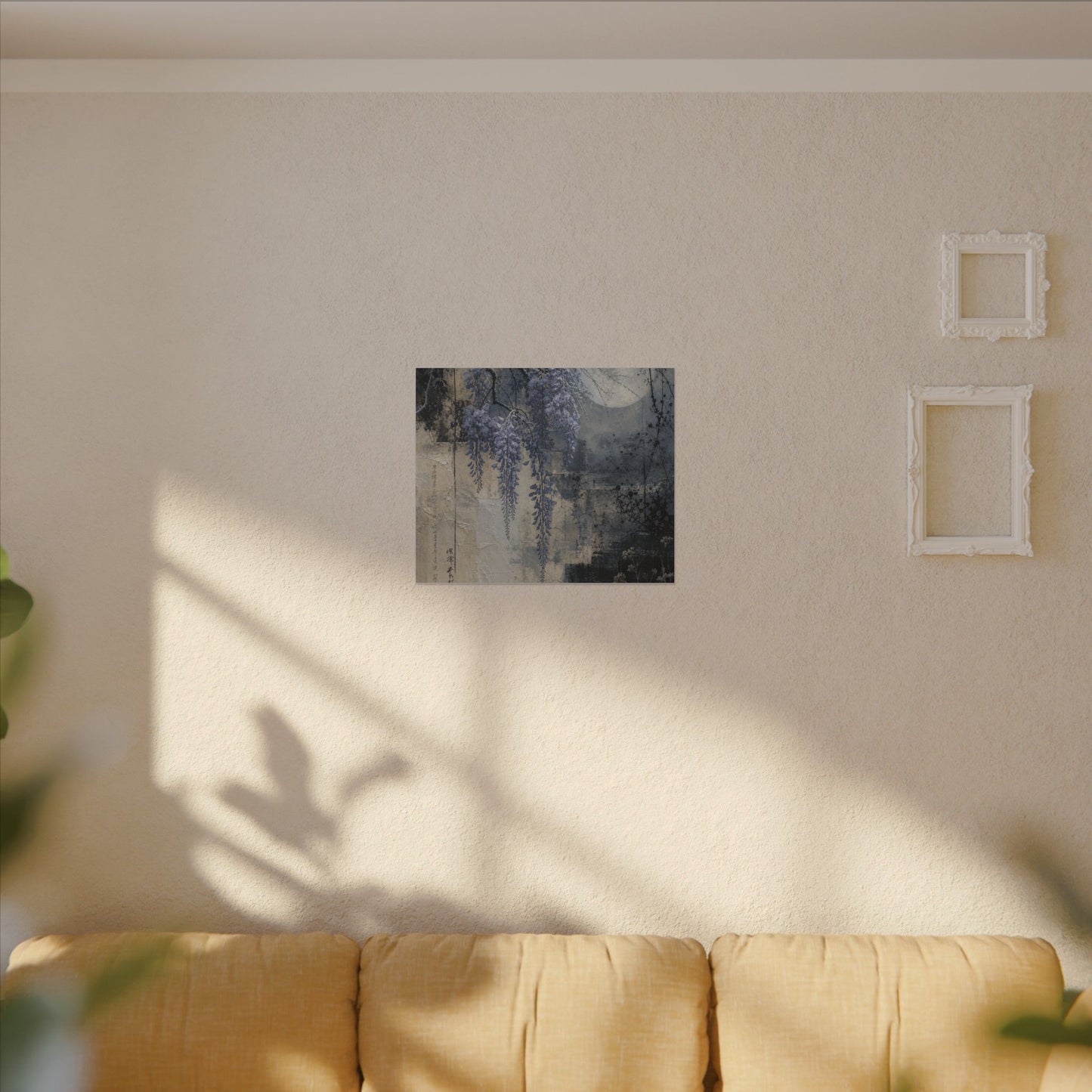 Winter Wisteria Texture Canvas Art | Elegant Decor