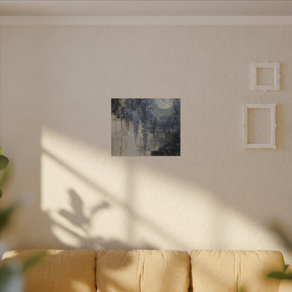 Winter Wisteria Texture Canvas Art | Elegant Decor