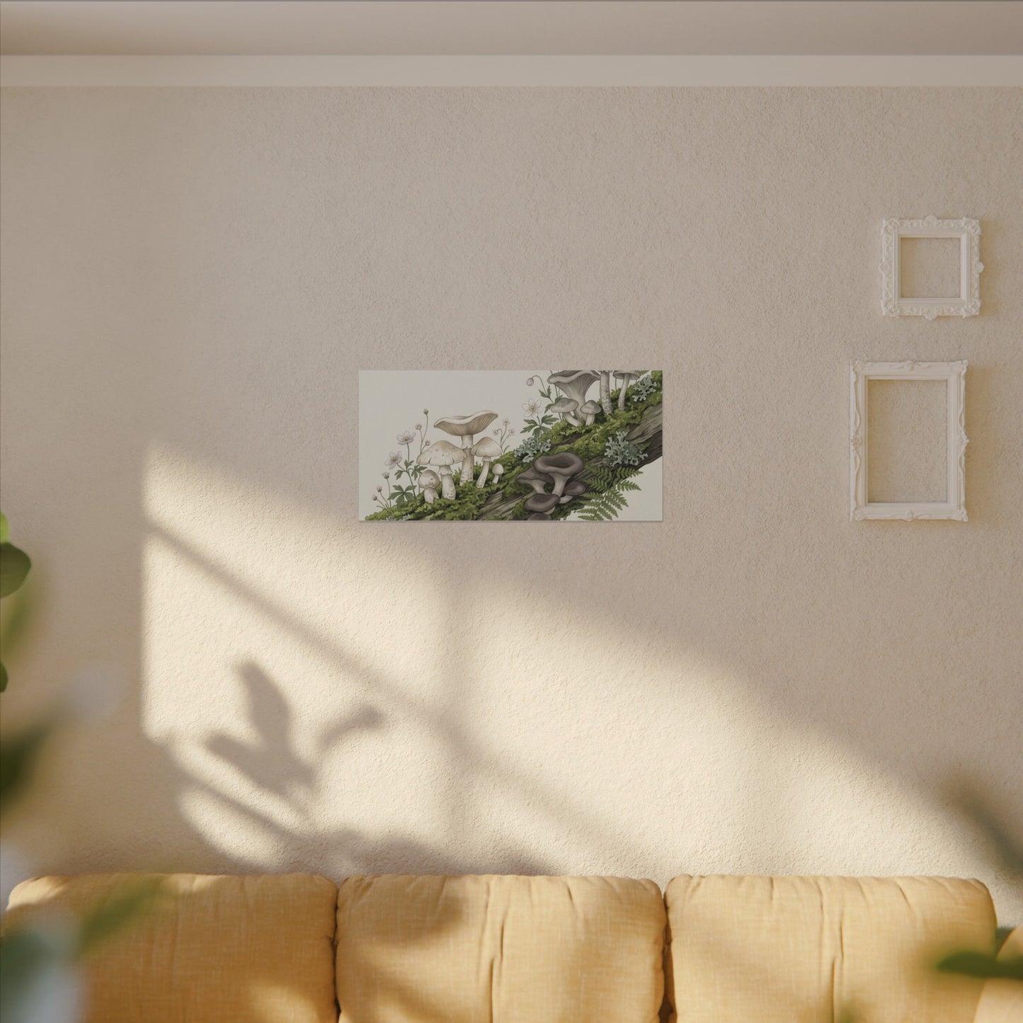 Dried Flowers Spring Canvas Art | Japandi Neutral Design