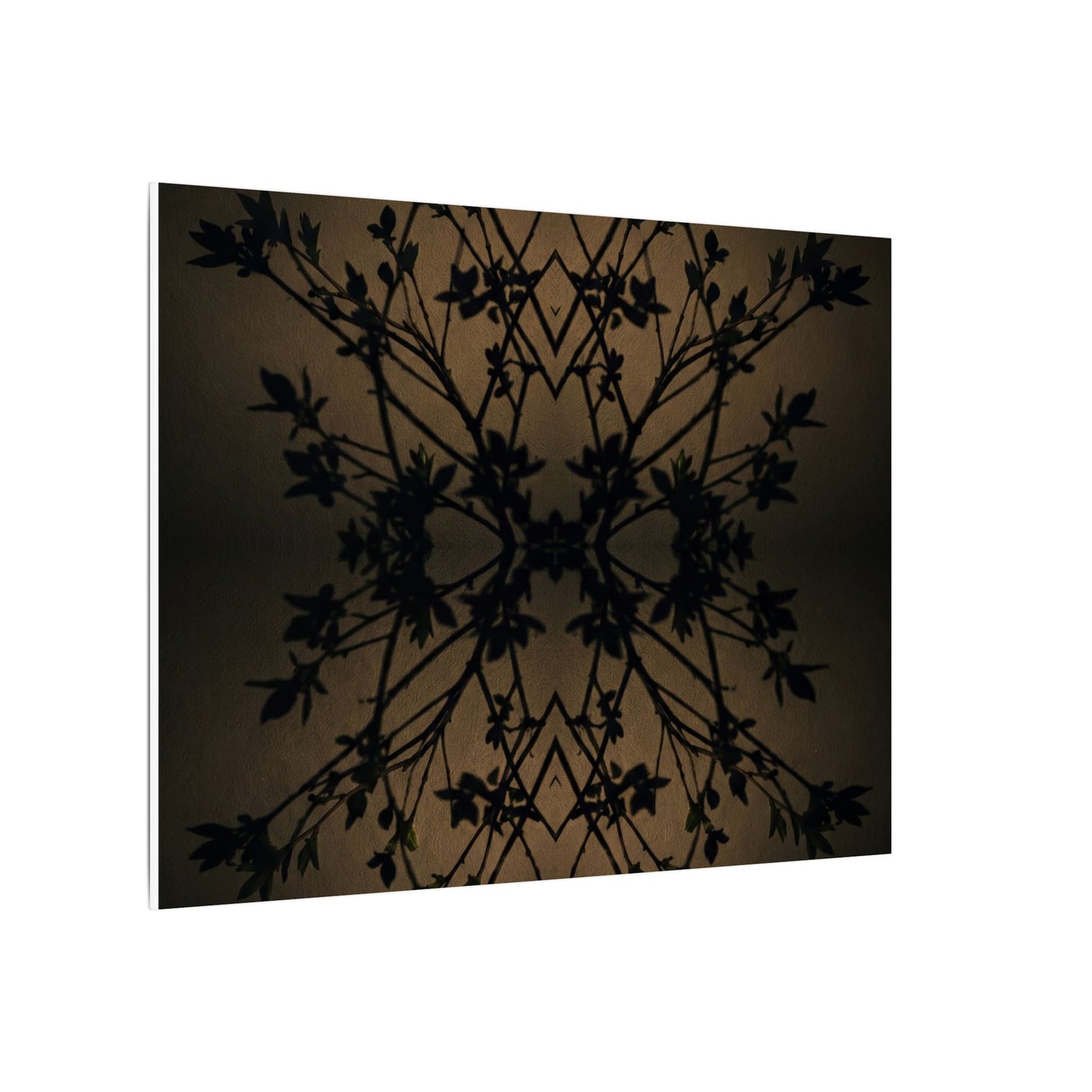 Golden Hour Shadow Play Canvas Art - Dark Japandi Seijaku
