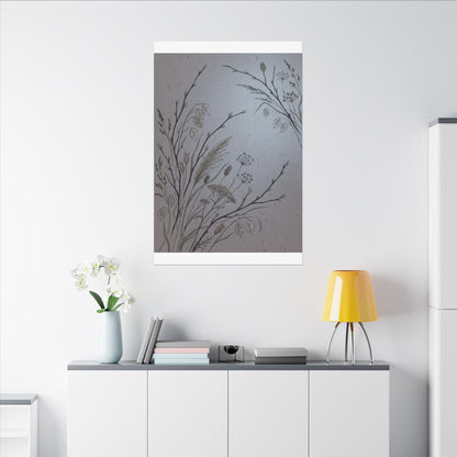 Spring Dried Flowers Japanese Pattern Canvas Art | Cozy Decor