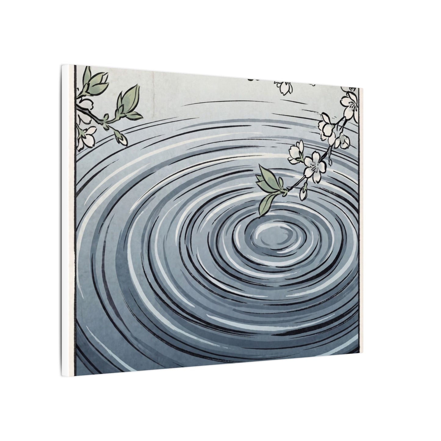 Calm Water Ripple Canvas Art - Ukiyo E Inspired Zen