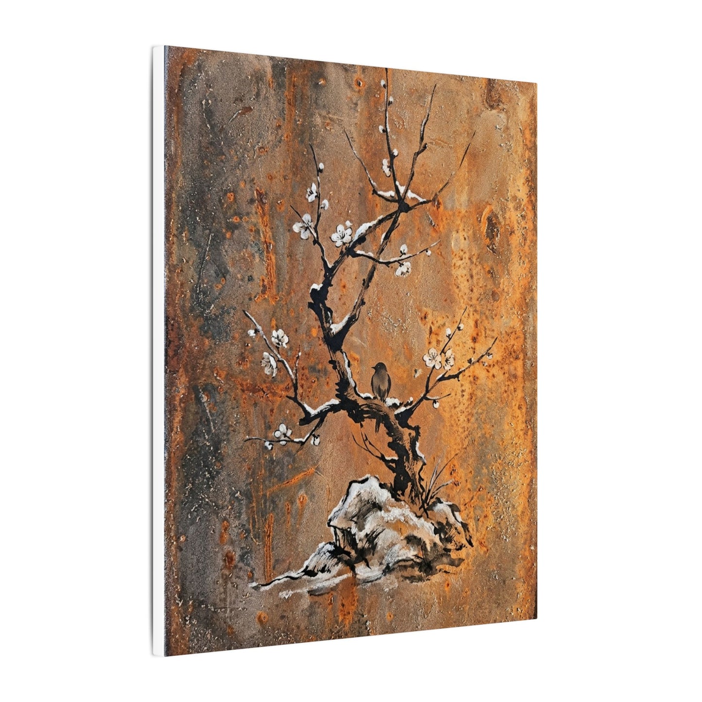 Datsuzoku Rust Patina Canvas Art - Zen Sumi E