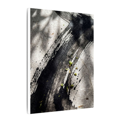 Ink Brushstroke Canvas Art | Spring Dark Japandi Moody Minimal Art