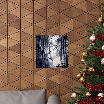 Bamboo Grove Spring Wall Art Print | Zen Peaceful Design