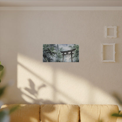 Moonlight Torii Gate Canvas Art - Zen Fukinsei