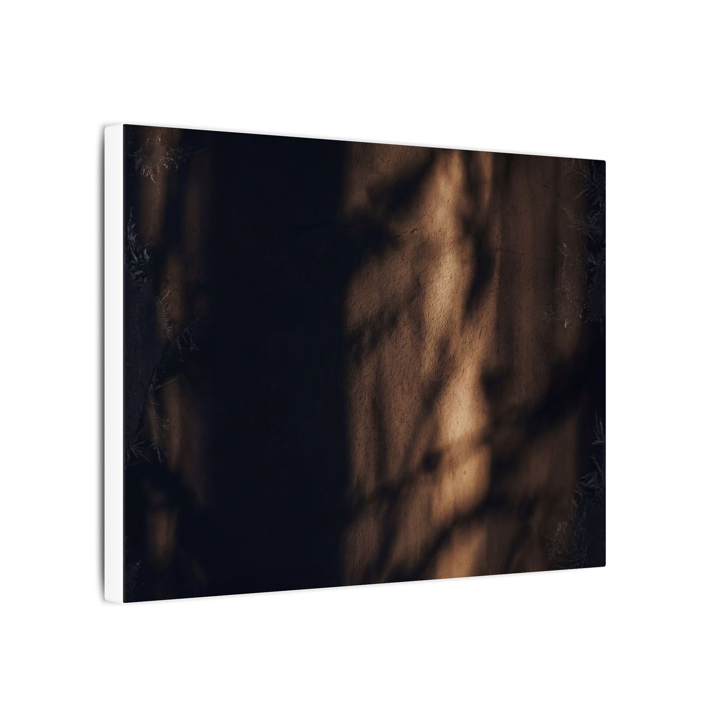 Winter Shadow Play Moody Minimal Canvas Art | Luxurious Decor