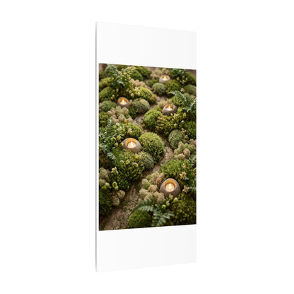Moss Close Up Japanese Pattern Canvas Art | Neutral Japandi Art