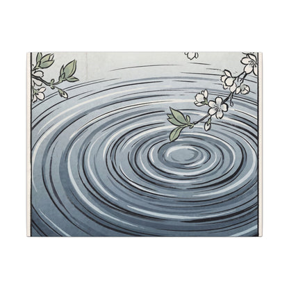 Calm Water Ripple Canvas Art - Ukiyo E Inspired Zen Art Print