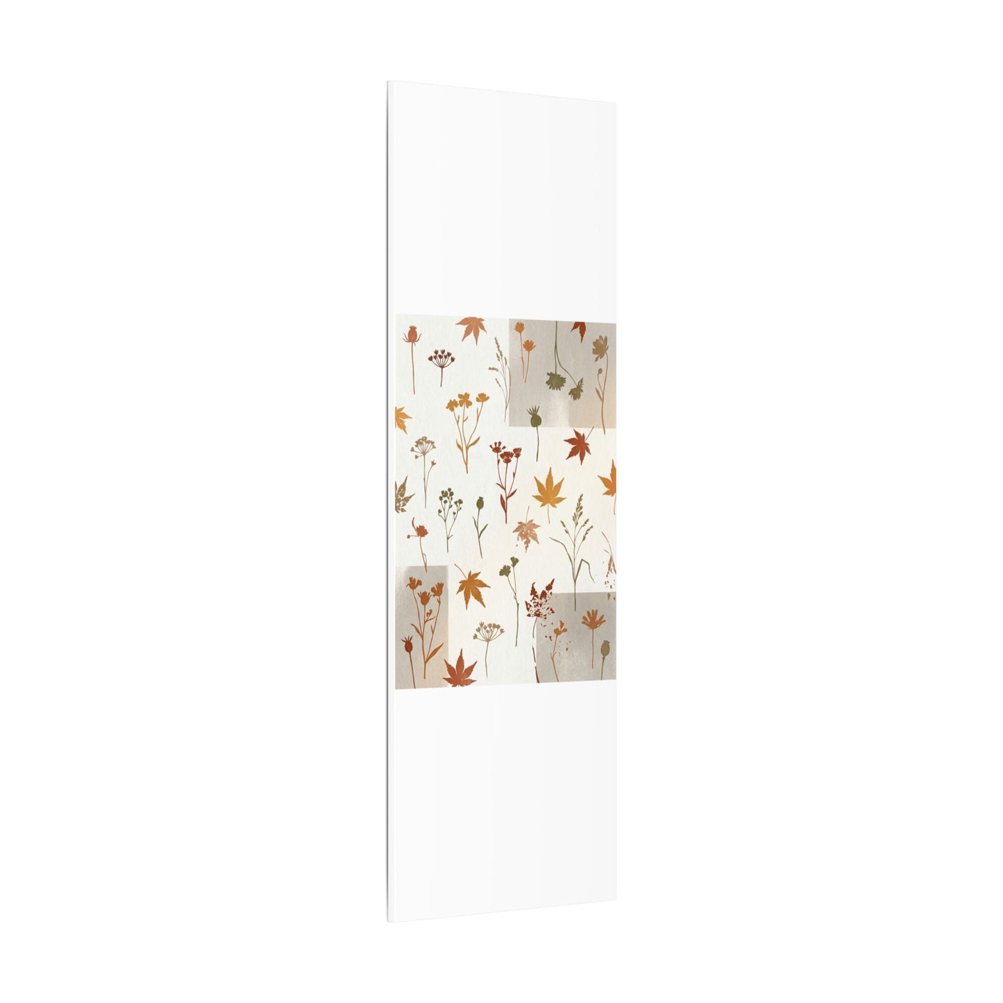 Autumn Dried Flowers Japanese Pattern Canvas Art | Elegant Decor