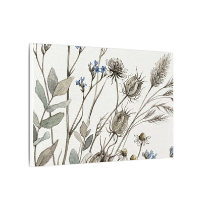 Dried Flowers Canvas Art | Summer Japandi Watercolor Art