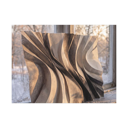 Mono No Aware Paper Fold Canvas Art - Japandi Minimal Line