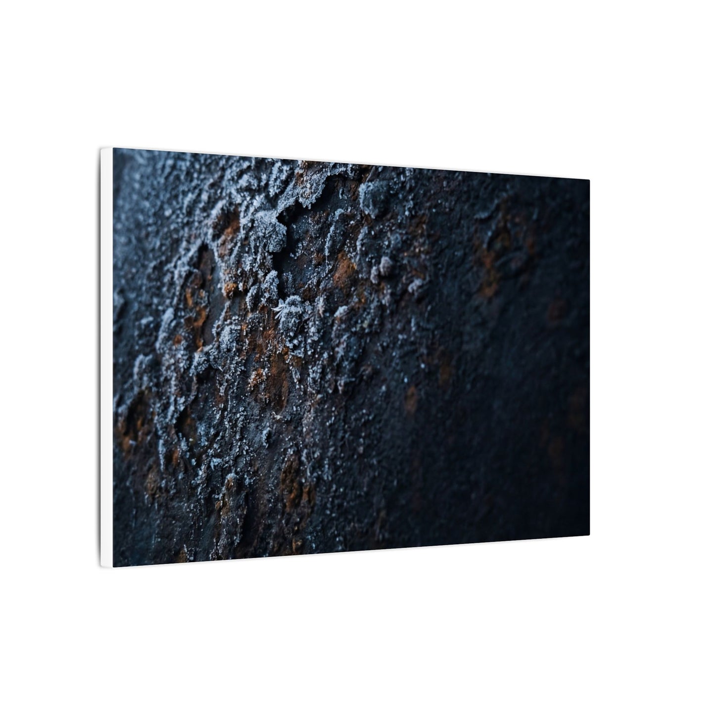 Rust Patina Canvas Art | Winter Dark Japandi Shadow Zen Art