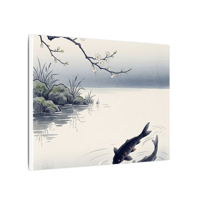 Ma Koi Pond Canvas Art - Zen Ukiyo E Inspired
