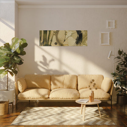 Ink Brushstroke Sumi E Canvas Art | Calm Zen Art