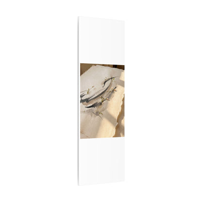 Ink Brushstroke Watercolor Canvas Art | Neutral Japandi Art
