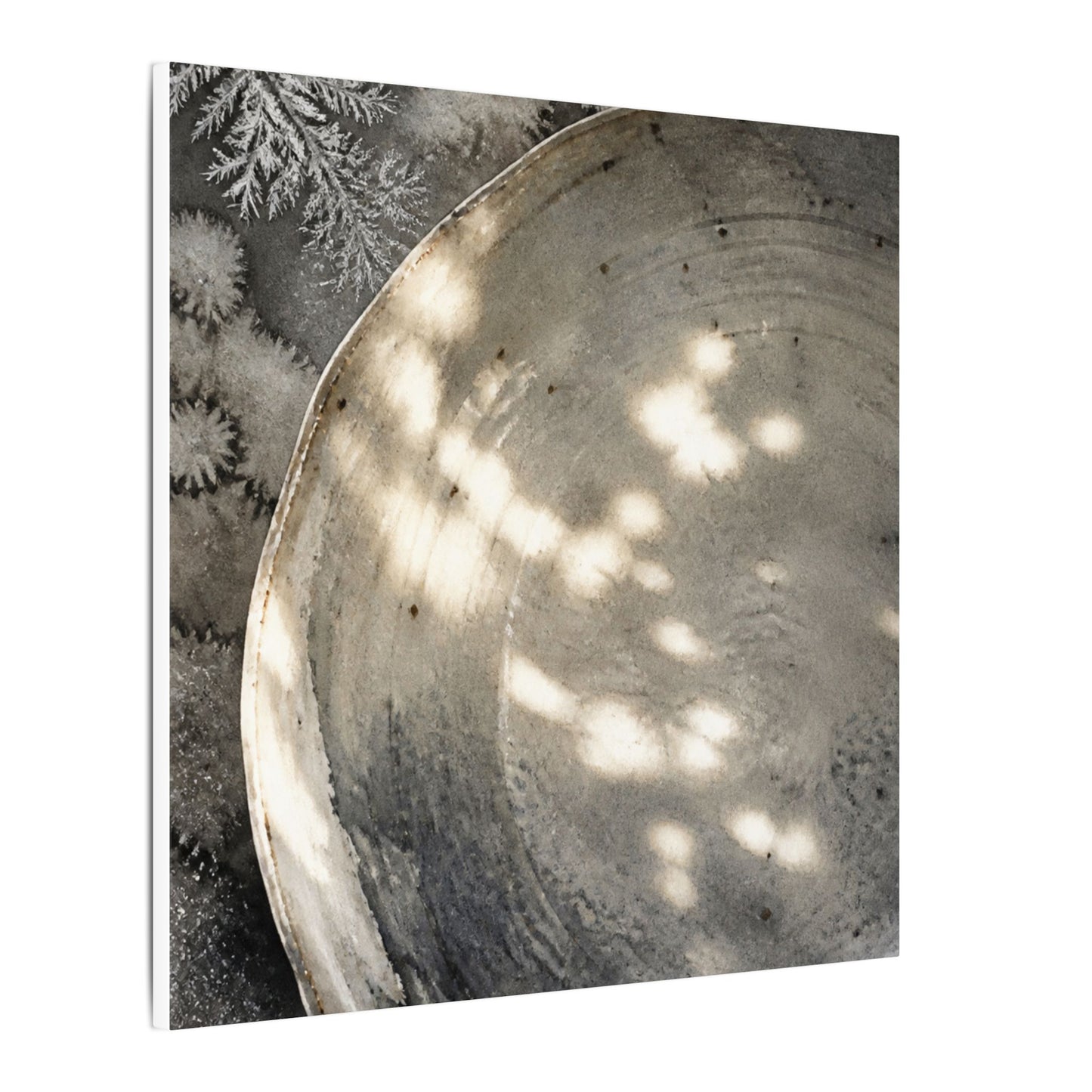 Ceramic Bowl Watercolor Canvas Art | Warm Japandi Art