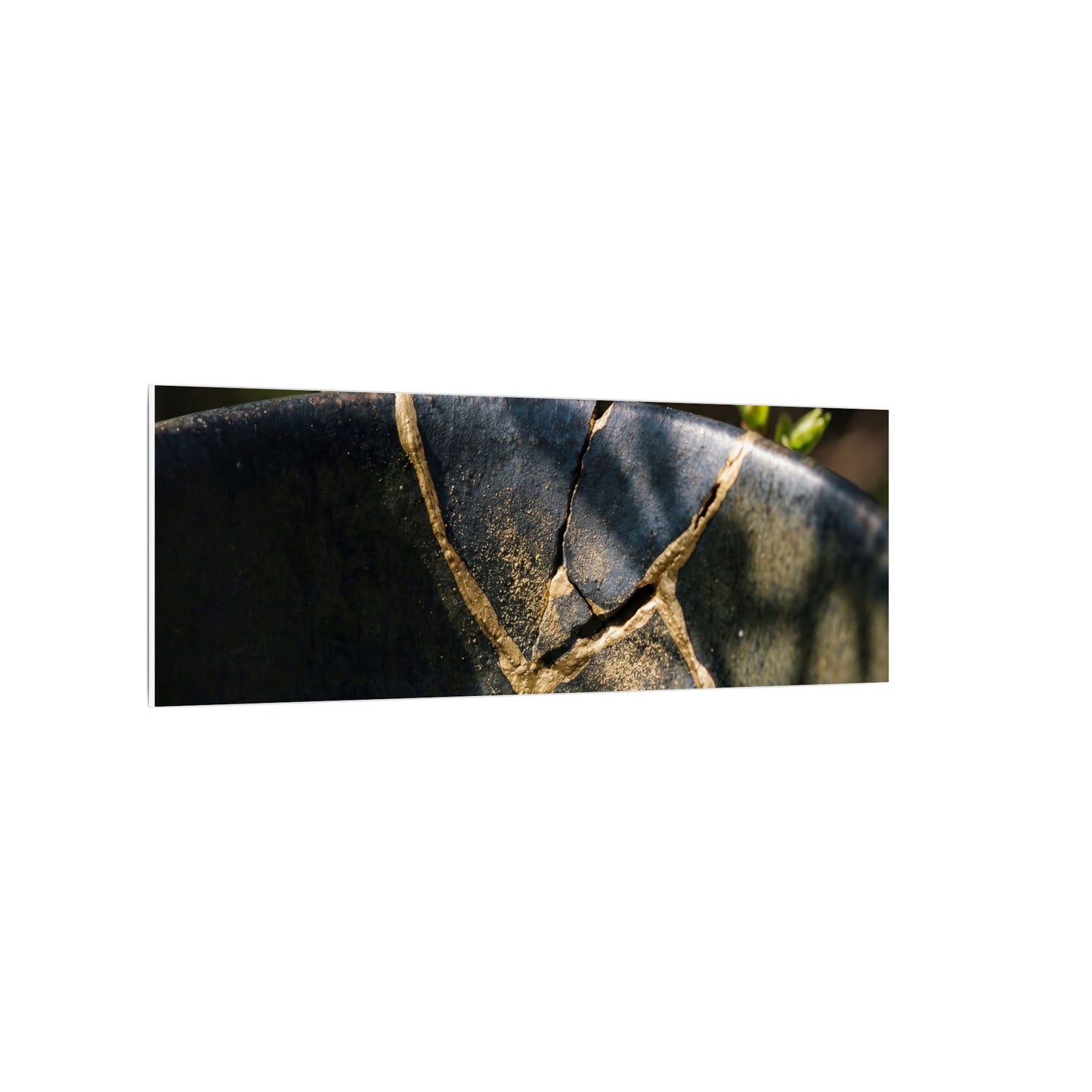 Seijaku Broken Pottery Canvas Art - Dark Japandi Shadow Zen