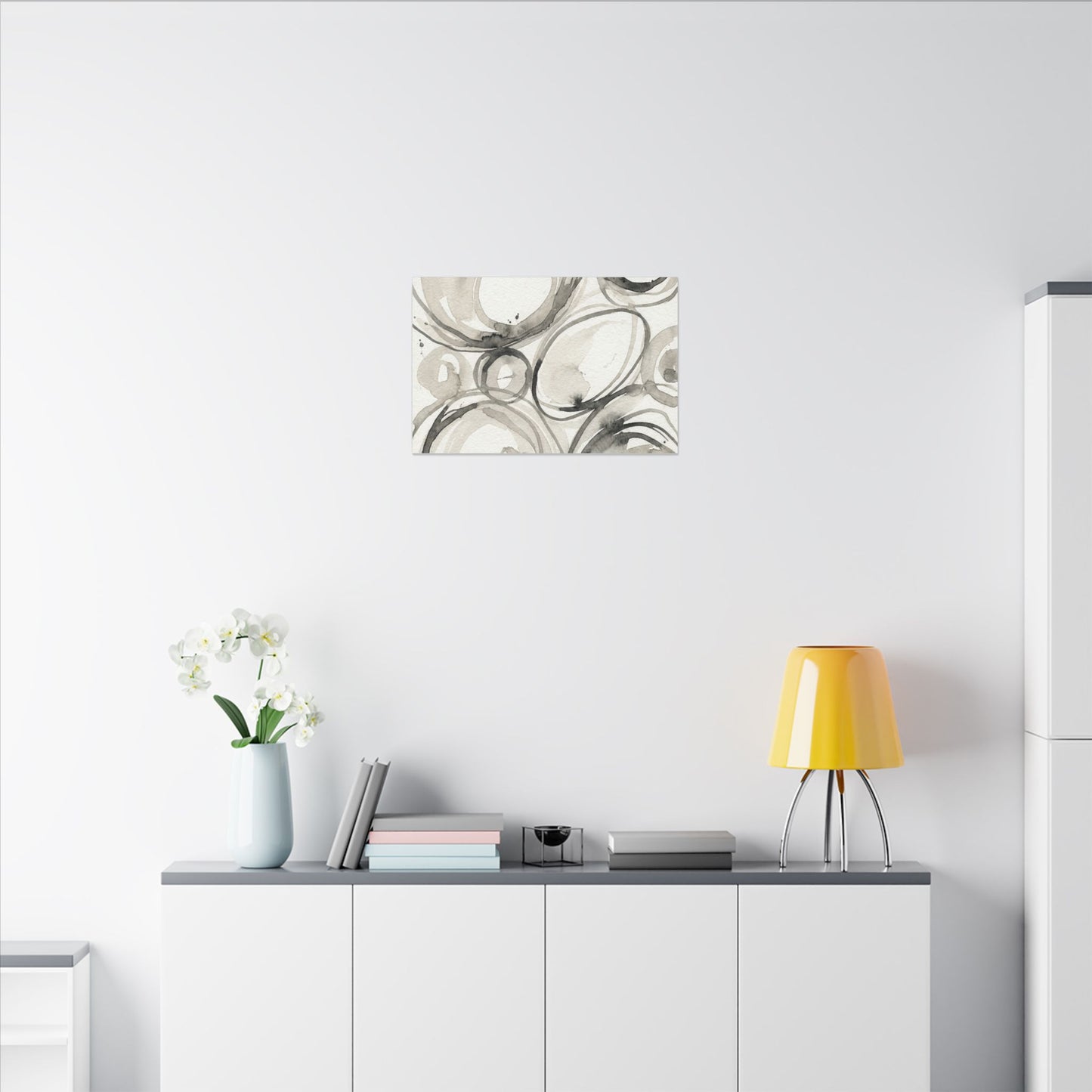 Handcrafted Feel Japandi Watercolor Canvas Art
