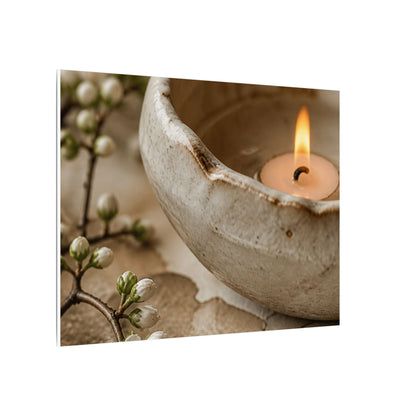 Kanso Ceramic Bowl Canvas Art - Japandi Watercolor