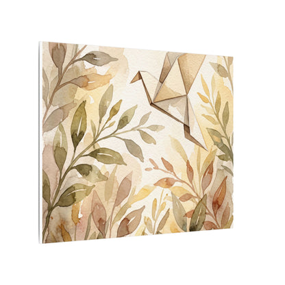 Fukinsei Paper Fold Canvas Art - Japandi Watercolor