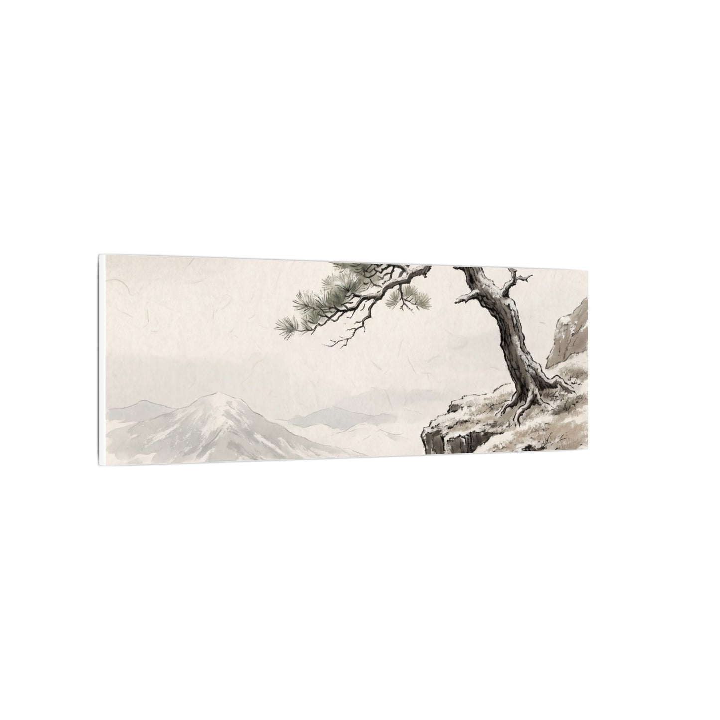 Seijaku Pine Tree Canvas Art - Japandi Japanese Pattern