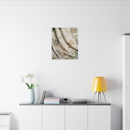Silk Drape Canvas Art | Spring Japandi Japanese Pattern Art