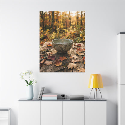 Spring Rock Garden Moody Minimal Canvas Art | Luxurious Decor