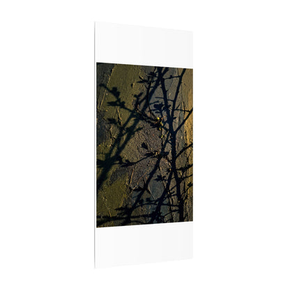 Kanso Shadow Play Canvas Art - Dark Japandi Dark Texture