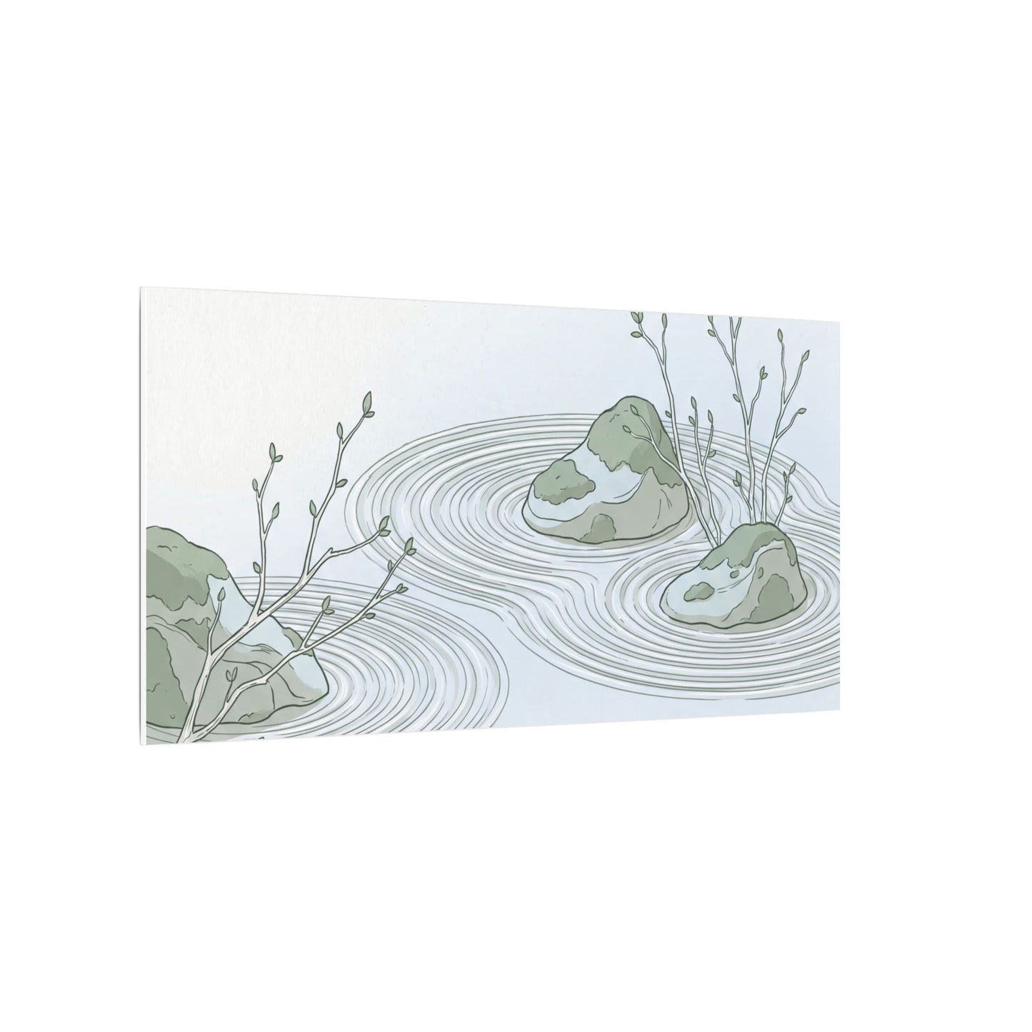 Moonlight Rock Garden Canvas Art - Japandi Ma