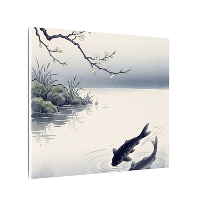 Ma Koi Pond Canvas Art - Zen Ukiyo E Inspired