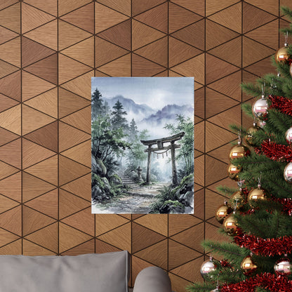 Fukinsei Torii Gate Wall Art Print - Zen Sumi E