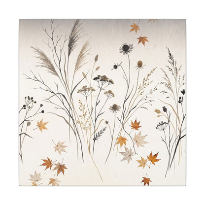 Dawn Dried Flowers Canvas Art - Japandi Kanso