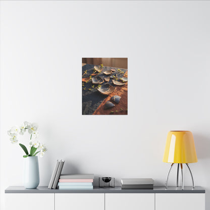 Spring Broken Pottery Gold Vein Canvas Art | Philosophical Decor