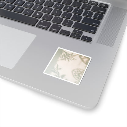 Elegant Shadow Play Sticker - Japanese Pattern Japandi