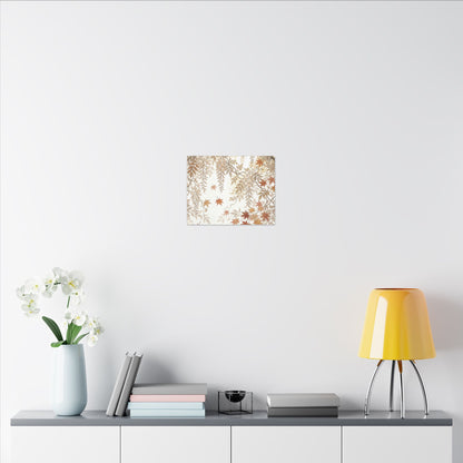 Shibui Wisteria Canvas Art - Japandi Japanese Pattern
