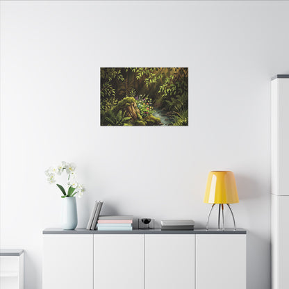 Tea Ceremony Spring Canvas Art | Kintsugi Philosophical Design