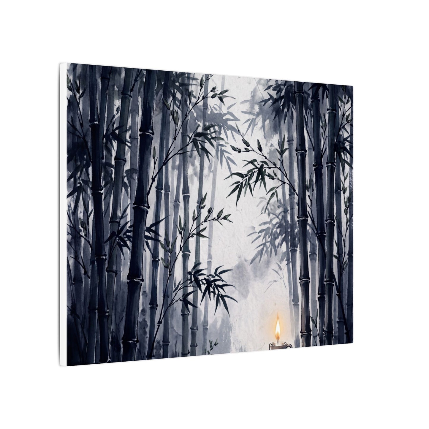 Tranquil Bamboo Grove Canvas Art - Sumi E Zen