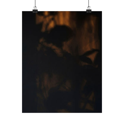 Shadow Play Summer Wall Art Print | Dark Japandi Atmospheric Design Art Print