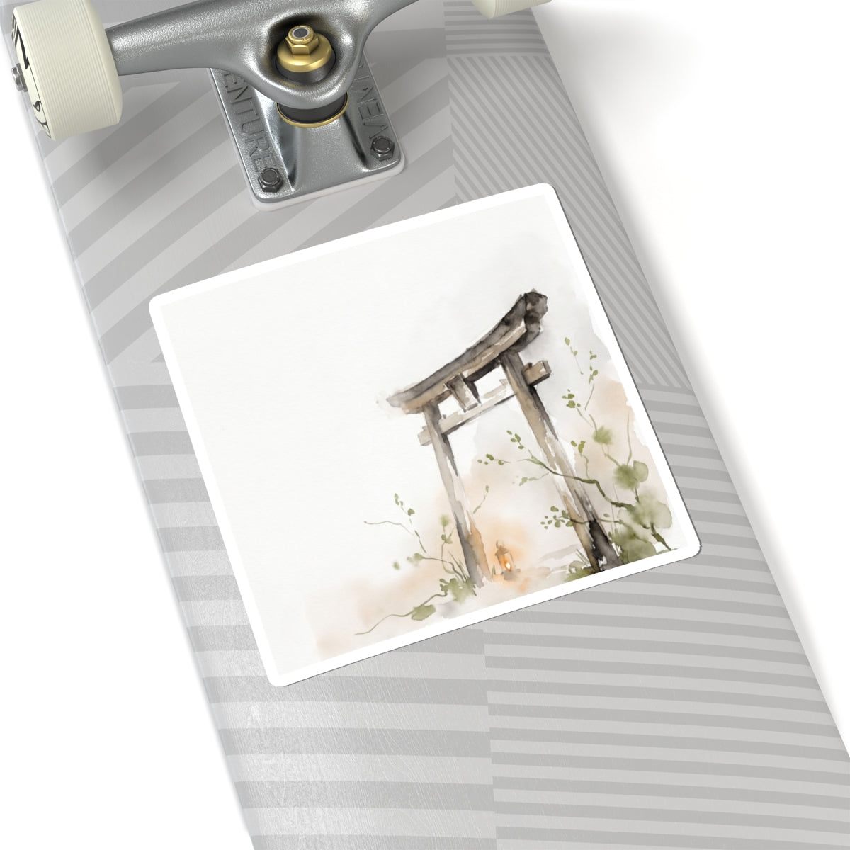 Torii Gate Sticker | Spring Japandi Watercolor Art