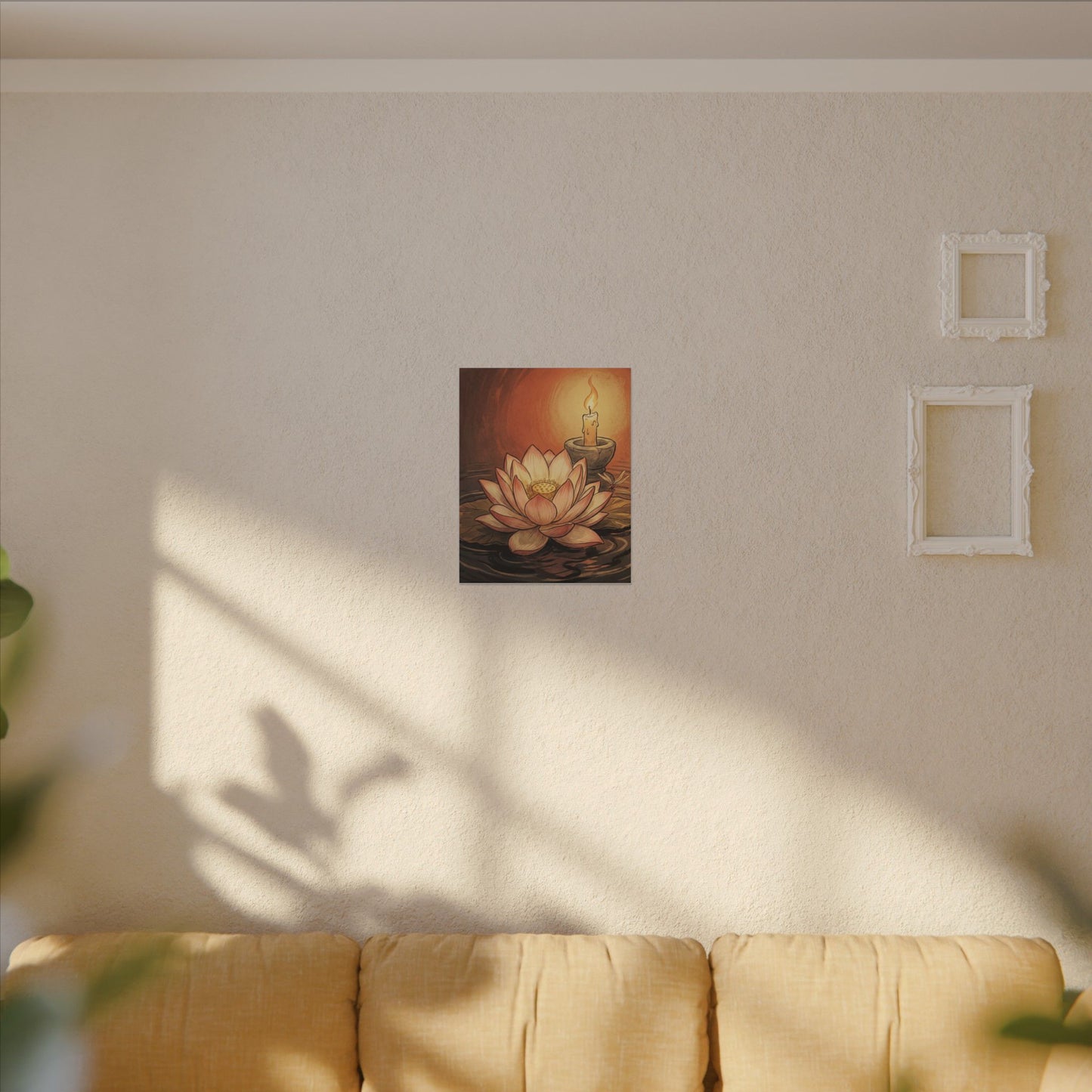 Fukinsei Dried Flowers Canvas Art - Japandi Texture