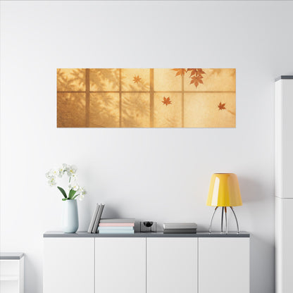 Shoji Screen Texture Canvas Art | Earthy Japandi Art