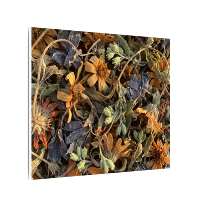 Spring Dried Flowers Japanese Pattern Canvas Art | Warm Decor