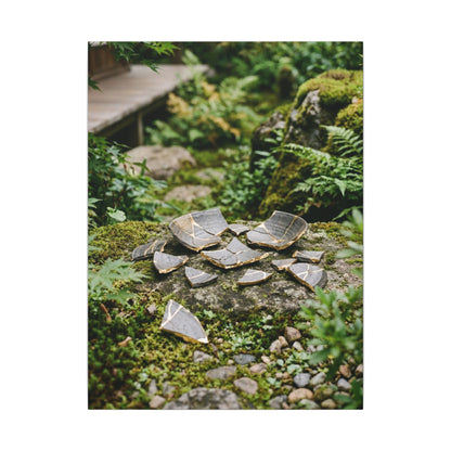 Summer Broken Pottery Gold Repair Canvas Art | Resilient Decor