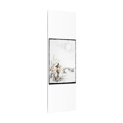 Moonlit Garden Spring Canvas Art | Zen Contemplative Design